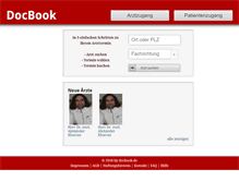 Tablet Screenshot of docbook.com